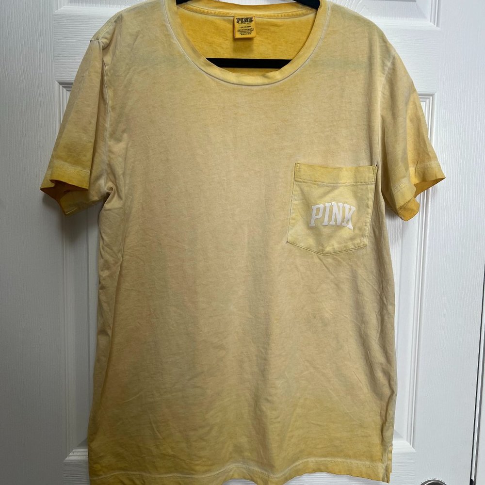 Victoria's Secret PINK Oversized Short Sleeve Campus Tee
